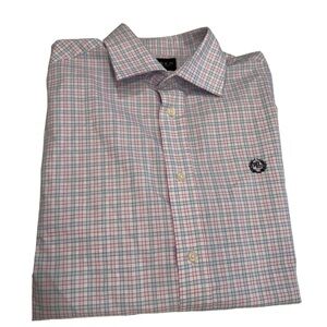 Lauren Ralph Lauren Black Label Big Boys Check Button Down Shirt Sz 16